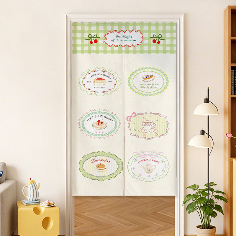 VIKAMA Blue Grid Franse Noren  - Commercial Window Printing recensie en prijs