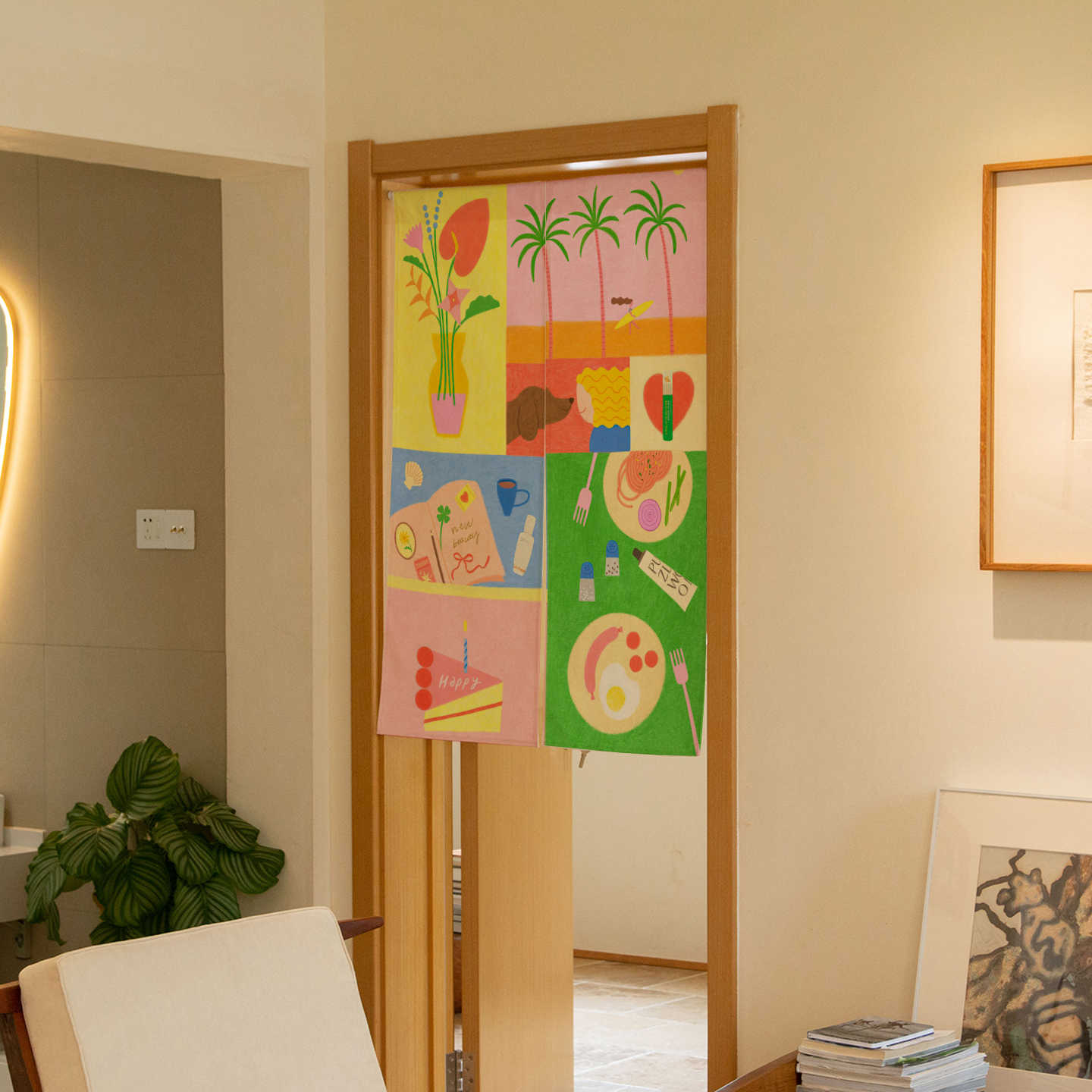 VIKAMA Handgetekende tropische - Commercial Window Printing recensie en prijs