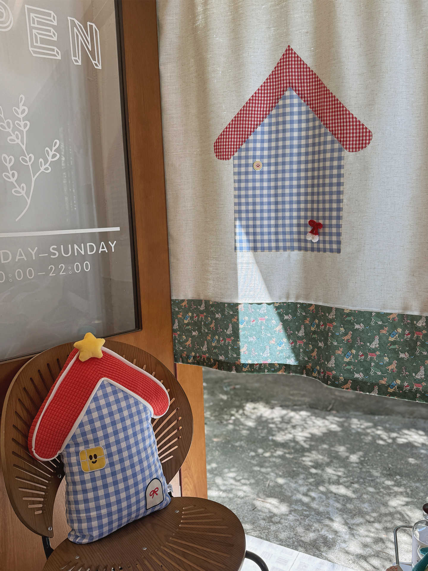 VIKAMA Gingham Small House Nor - Commercial Window Printing recensie en prijs