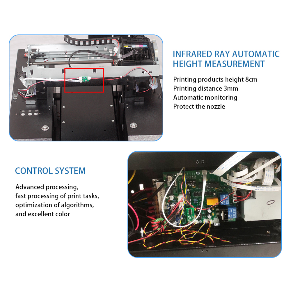 A4 UV-printer voor mobiele tel - Commercial Uv Printing Machine recensie en prijs
